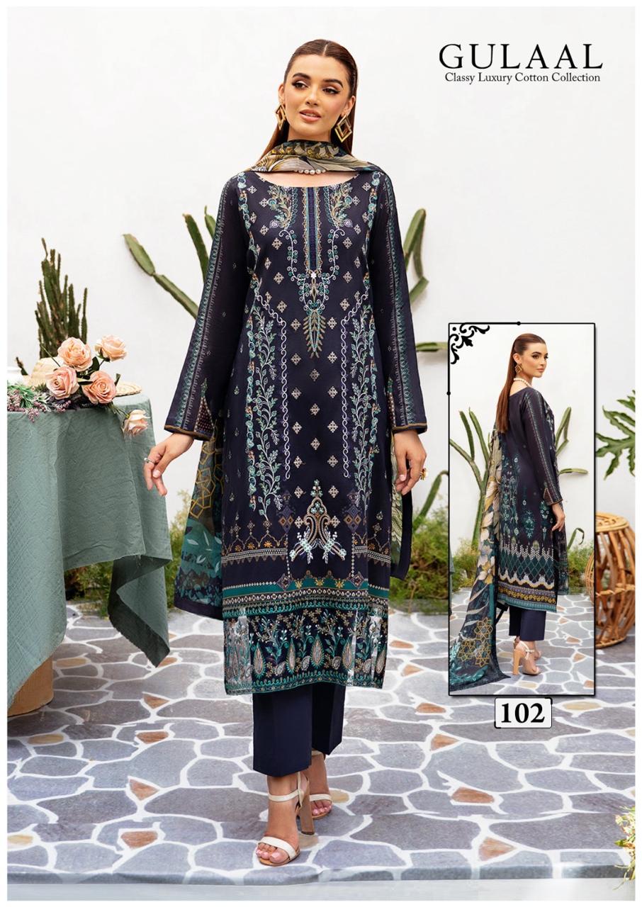 Gulaal Classy Luxury Cotton Collection Vol 11 Pakistani Dress Material Wholesale Online
